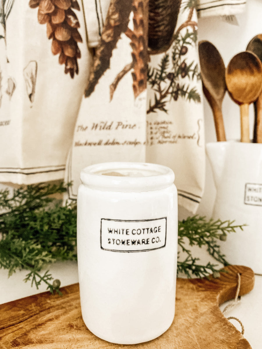 CandleScience Farmhouse Ceramic Jar (White) 12 PC Case