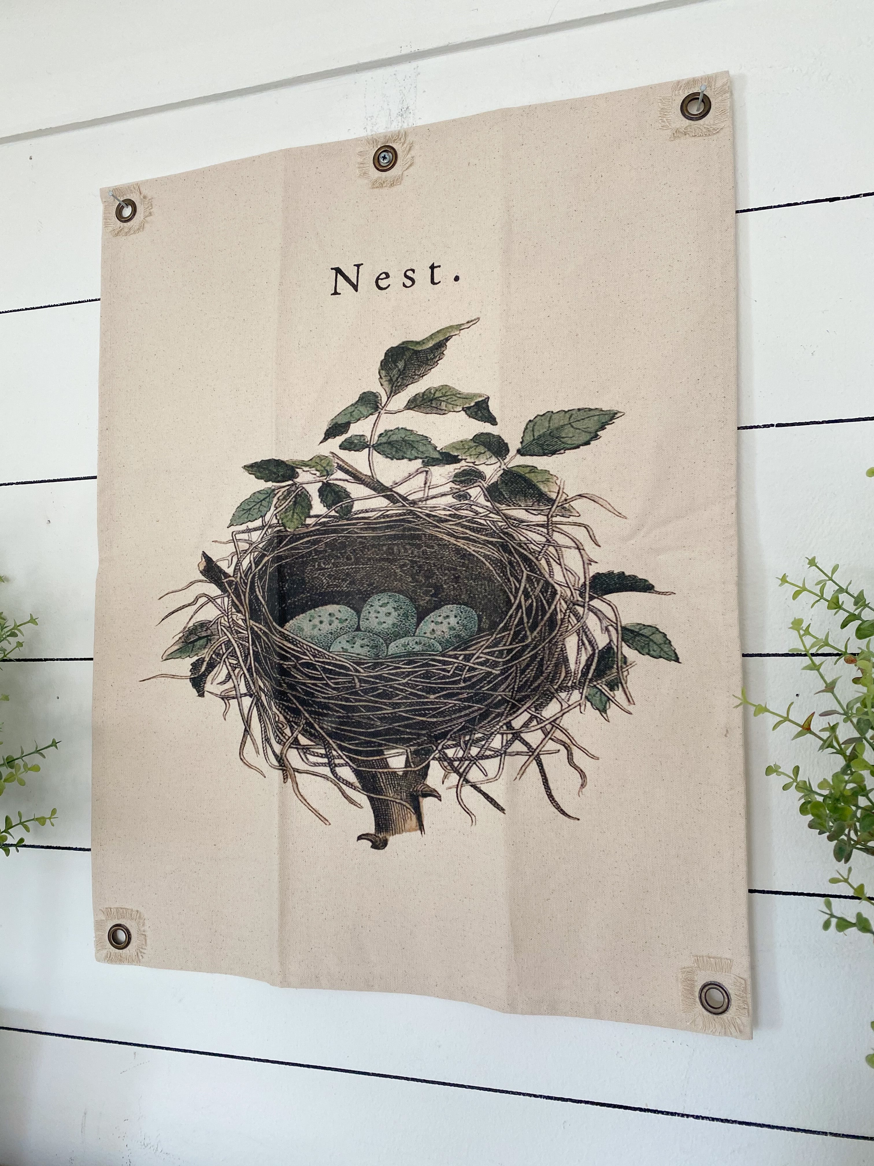 Nest Canvas Wall Hanging