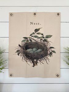 Nest Canvas Wall Hanging